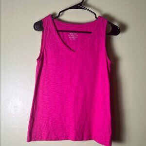 Chico's the ultimate tee Vibrant Pink Tank Top